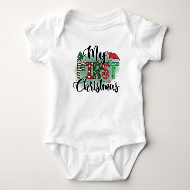 Minha Primeira Camiseta de Natal (Frente)