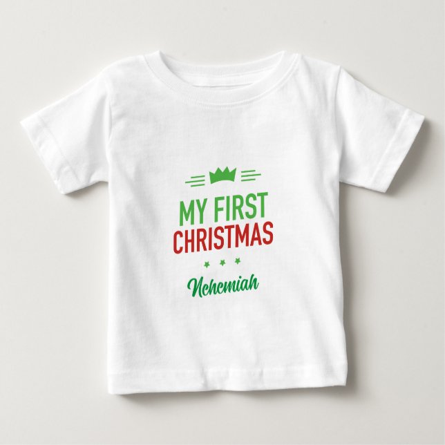 Minha Primeira Camiseta de Natal (Frente)