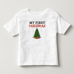 Minha Primeira Camiseta de Natal para Bebê