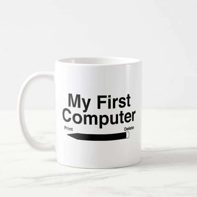 Minha Primeira Caneca de Café de Computador (Esquerda)
