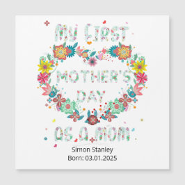 Minha primeira Dia de as mães como uma flor em for