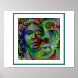 Minha própria fotografia e Poster de arte de compu