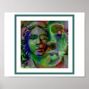 Minha própria fotografia e Poster de arte de compu