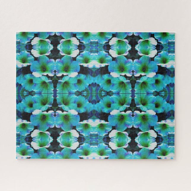 Minha Quebra-cabeça de Petunia Azul (Horizontal)