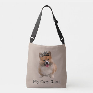 "Minha Rainha Corgi" Welsh Corgi com Tiara Tote Ba
