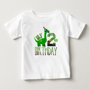 Minha Segunda Camiseta Do Dinossauro Bebê T-Shirt