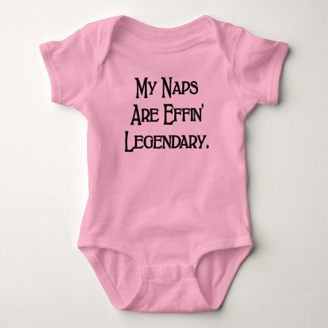 Minha Soneca É Uma Camiseta de Bebê Divertida Lend (Frente)