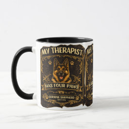 Minha Terapeuta Tem Quatro Patas Caneca Pastor Ale