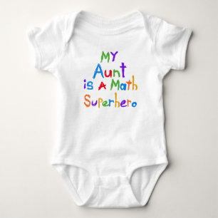 Minha tia Matemática Super-herói T-shirt e