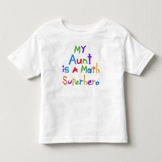 Minha tia Matemática Super-herói T-shirt e