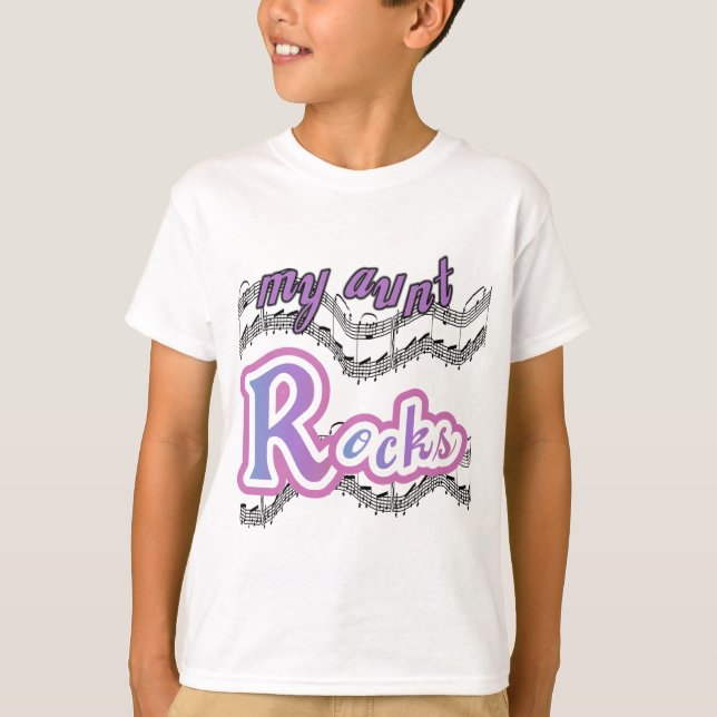 Minha tia Rocks Camisetas e presentes (Frente)