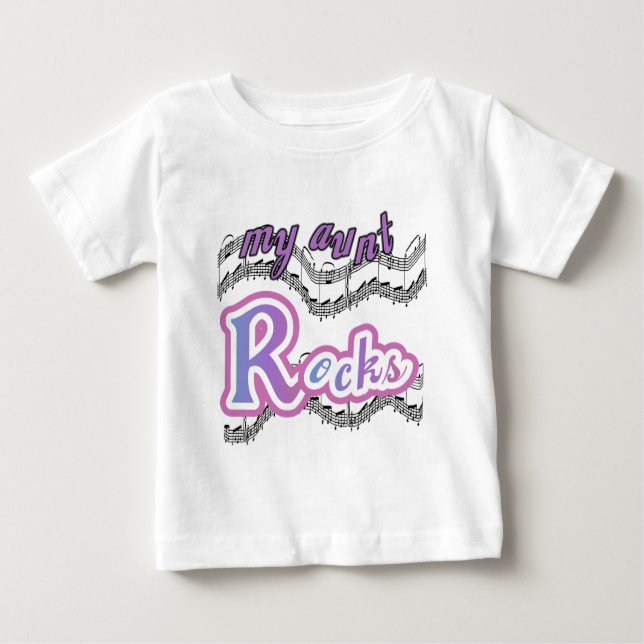 Minha tia Rocks Camisetas e presentes (Frente)
