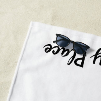 Minha toalha de praia feliz do lugar