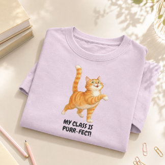 Minha Turma É Perfeita Camisa Divertida de Gato La