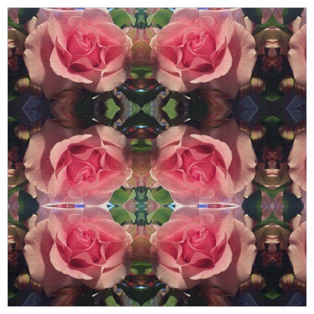Minha Uma Rosa Rosa em Tecido (Modelo)