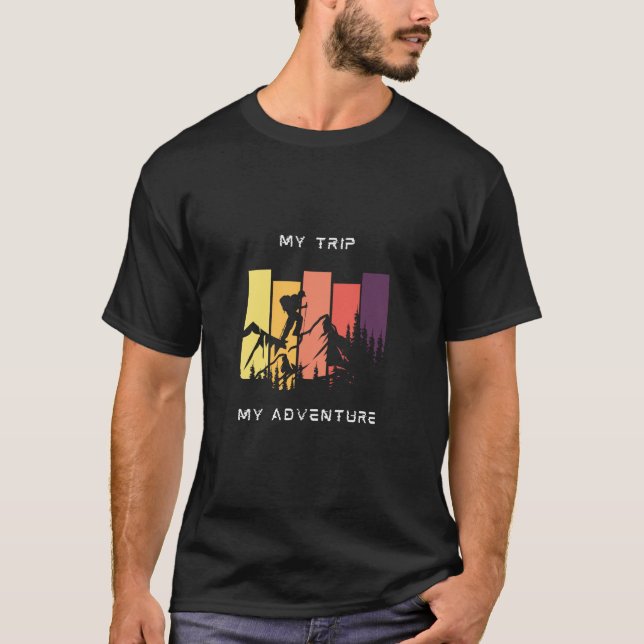 Minha viagem minha camisa de aventura (Frente)