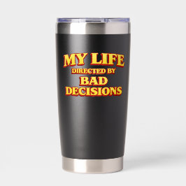 Minha Vida Dirigida por Decisões Ruins Design de F