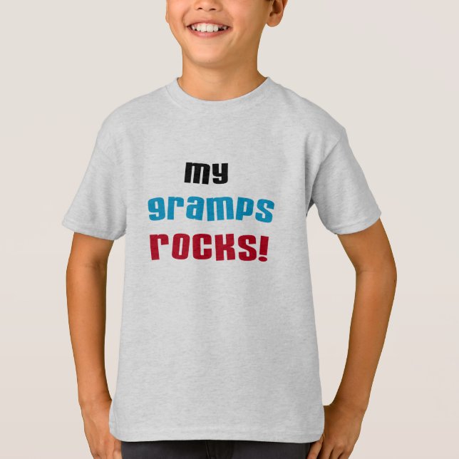Minha vovó Rocks T-shirts e presentes (Frente)