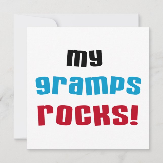 Minha vovó Rocks T-shirts e presentes (Frente)