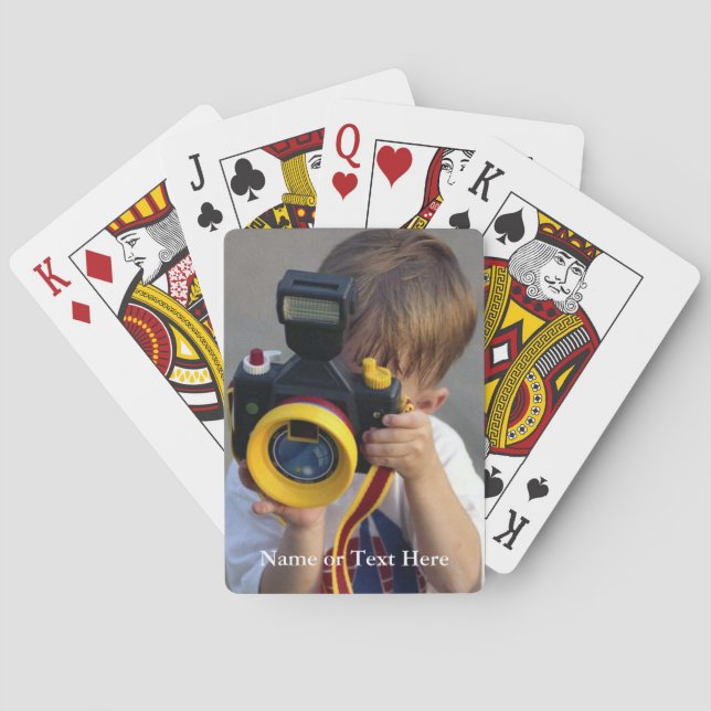 Minhas Cartas de Baralho Personalizadas - nome / f (Verso)