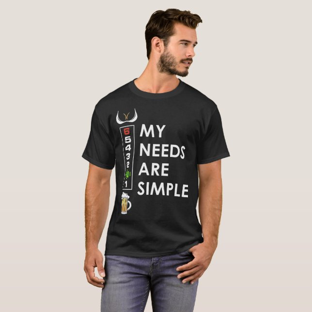 minhas necessidades são t-shirt simples do (Frente Completa)