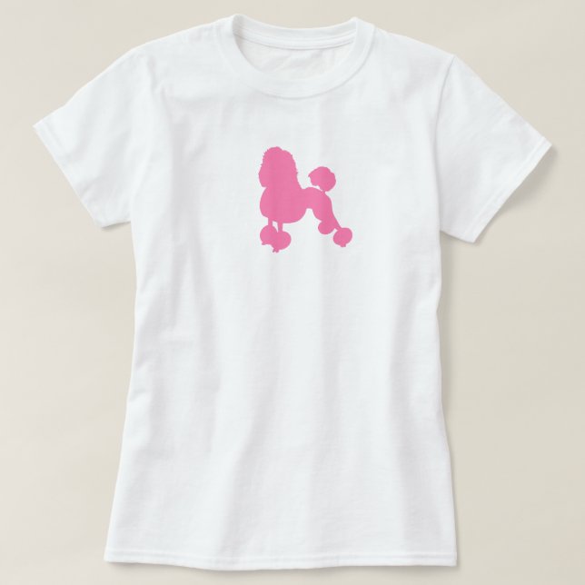 Minhas Poodulhas Rosa Bonitas T Camisa (Frente do Design)