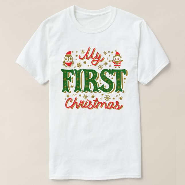 Minhas primeiras t-shirts de Natal (Frente do Design)