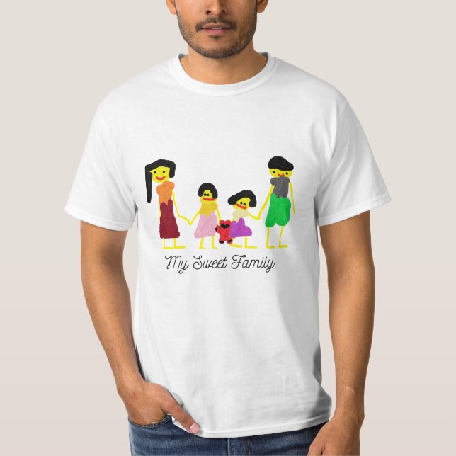Minhas T-Shirts da família doce (Frente)