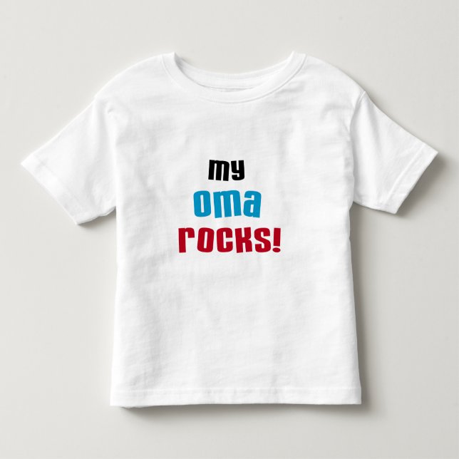 Minhas T-shirts e presentes de Oma Rocks (Frente)