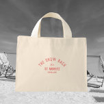 Mini A Bolsa de Tote de Despedida de Solteira Tema Esqu<br><div class="desc">As bolsas de tote rosa Snow Bach são perfeitas para a sua festa de despedida de solteira com tema de neve ou esqui. Personalize com os detalhes da sua despedida de solteira... ano, resort e destino. Perfeita para uma festa de despedida de solteira com tema de neve ou esqui ou...</div>
