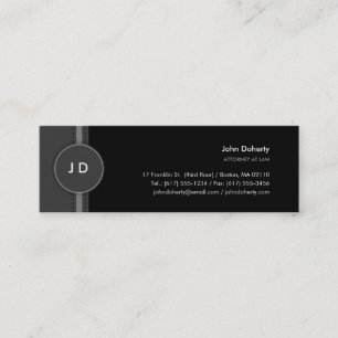 Mini Advogado na lei - cartão de visita do monograma