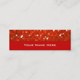 Mini Azulejos Disco Red cartão de visita