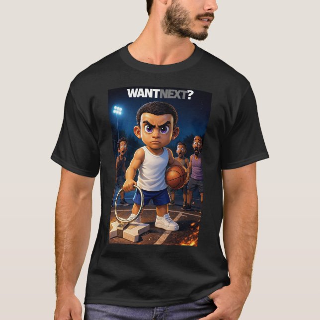 Mini Baller - Want Next? T-Shirt (Frente)