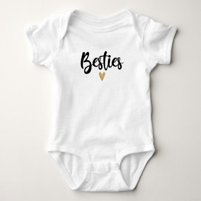Mini Besties Correspondente Script T-Shirt (Frente)
