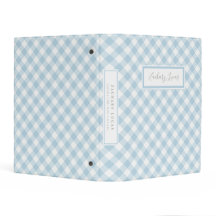 Mini Binder - Livro Fotográfico do Bebê Gingham Az