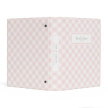 Mini Binder - Livro Fotográfico do Bebê Gingham, C
