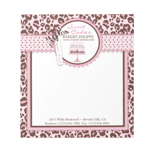 Mini Bloco de Notas da Menina Cheetah (Frente)