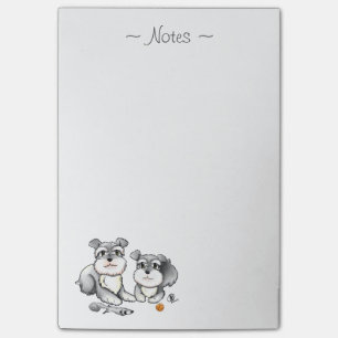 Mini bloco de notas do Schnauzer