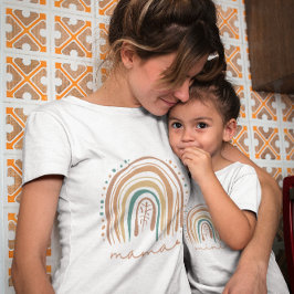 Mini Boho Rainbow e Pastel Design Baby T-Shirt