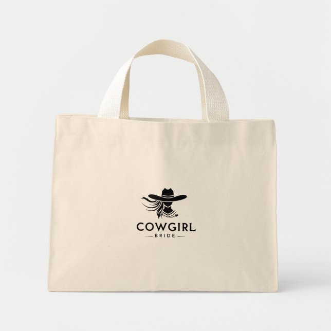 Mini Bolsa de Tote de Noiva e Cowgirl (Frente)