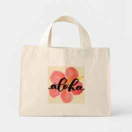 Mini Bolsa Tote Aloha Hibiscus