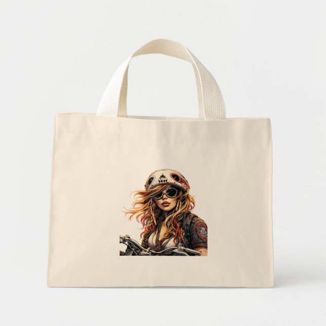 Mini Bolsa Tote "Onde a Estrada Termina, Eu Começo" (Frente)