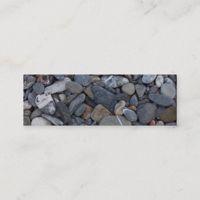 Mini bookmark Beach Stones cartão de visita (Frente)