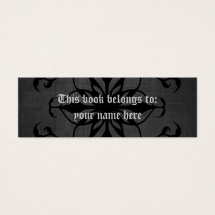 Mini bookmarkers góticos ou cartões de visitas