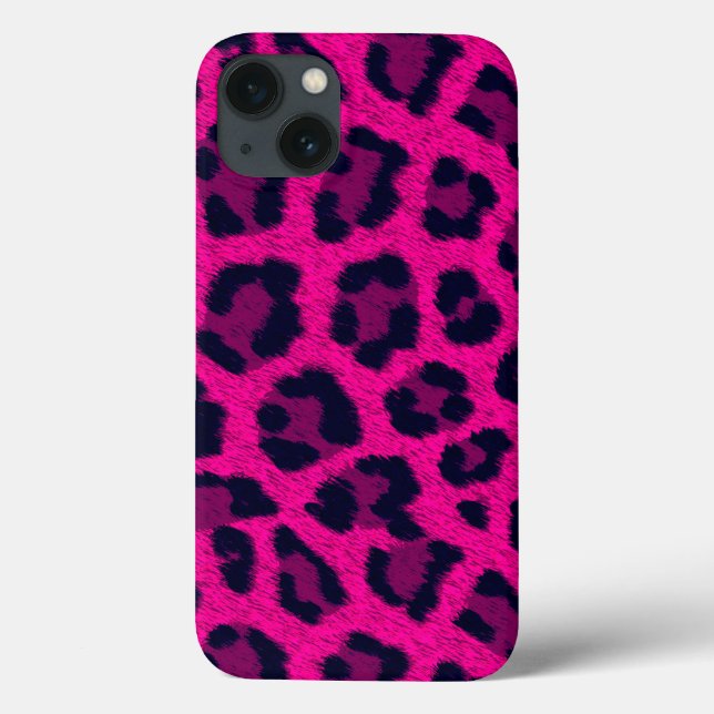 Mini caixa de impressão iPad do Leopardo Rosa-Quen (Verso)