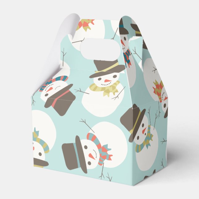 Mini Caixa de Presente do Partido Snowman (Frente)