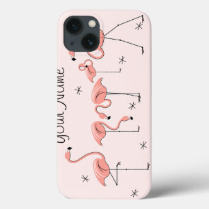 Mini caixa iPad do Grupo Rosa Flamingos 'Name'