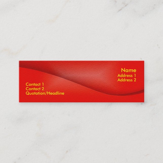 Mini Cartão de visita (Frente)