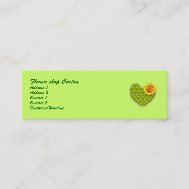 Mini cartão de visita (Frente)