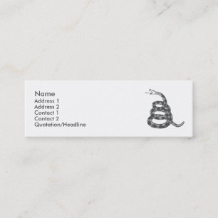 Mini Cartão de visita adiantado do ferro do chocalho